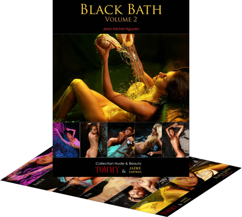 Danuta, Emilie, Elisabeth, Eva, Debora, Claire Koh-Lanta  .  Black Bath - blackbath book nudeart bath