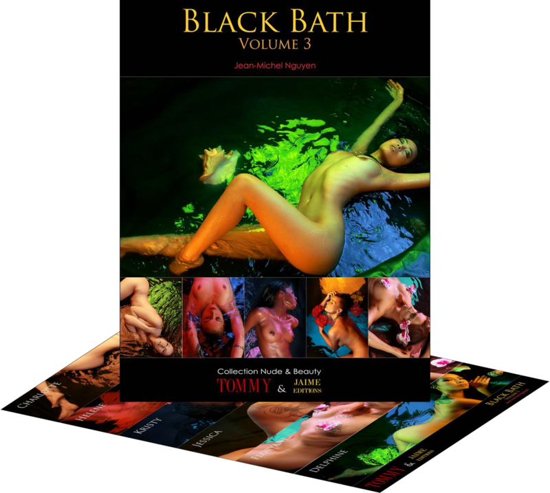 Charlotte, Helene, Kristy, Jessica Koh-Lanta, Floryane, Delphine  .  Black Bath - blackbath book nudeart bath